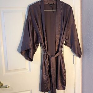Silky purple robe